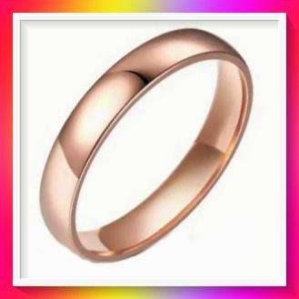Fancy Fashionable Simple 4mm Stainless Steel Ring S12