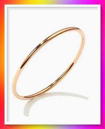 Pretty Thin Polished Rose Golden Color Ring S9