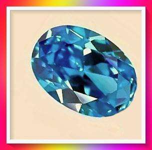 Interesting Blue Oval Created Crystal Gemstones for DIY Jewellery Making 8x10mm