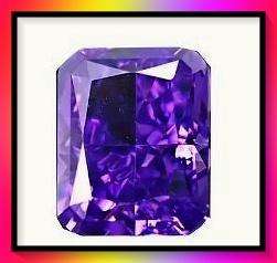 Premium Purple Rectangular Glass Crystal Purple 8x10mm