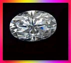 Beautiful Oval faux Moissanite Glass Crystals 6x8mm