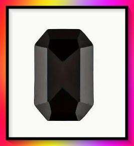 High-Quality Glass  faux Gem Stone  6x8mm