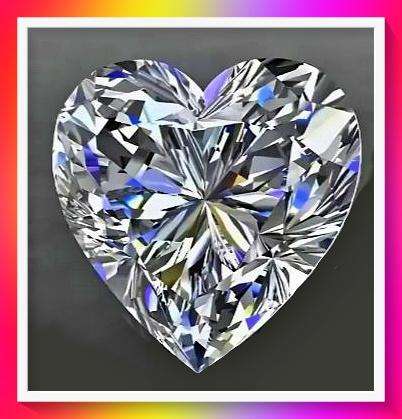 Gorgeous Heart-Shaped Glass Crystal faux Gemstones Brilliant Cut