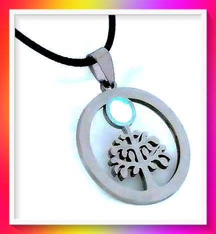 Elegant Glow-in-the-Dark Tree of Life Pendant Necklace