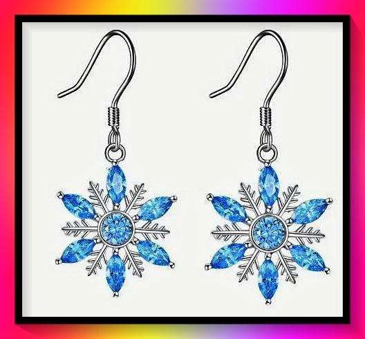 Fashionable Shiny Snowflake Earrings