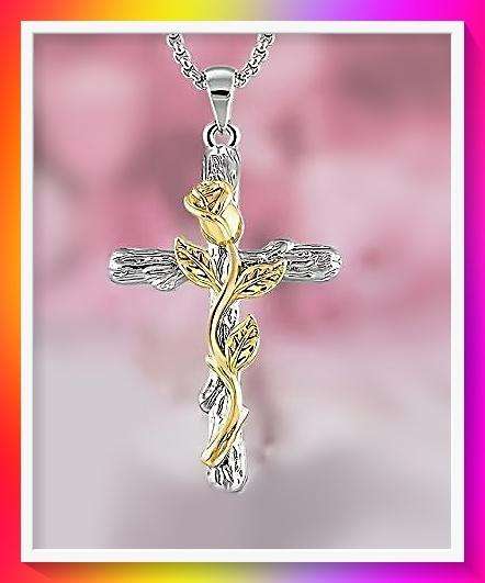 Gorgeous Men's Stylish Cross Pendant Necklace