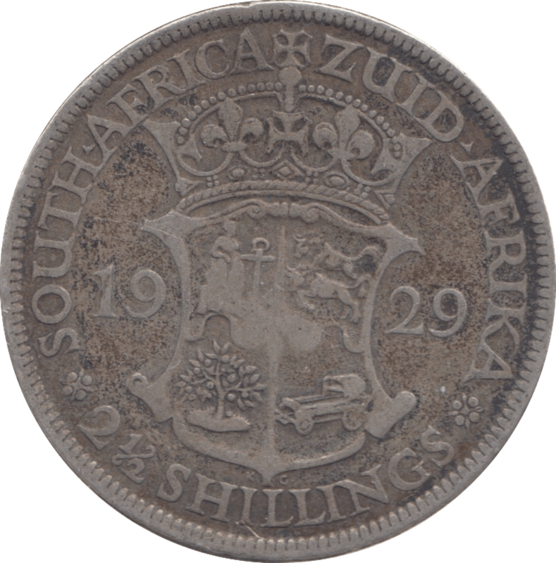 2 Coins (South Africa 1 Florin 1929 Coin Circulated & 20 Mexicans 1980)