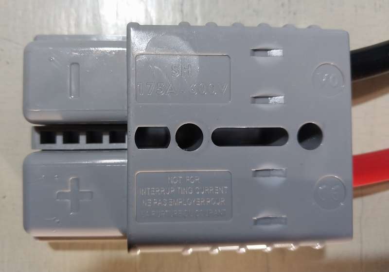 Set of 175A 600V Anderson plug