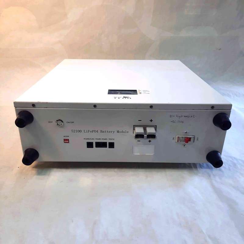 Refurbished 51V 100AH lifepo4 lithium battery at around 50% capacity