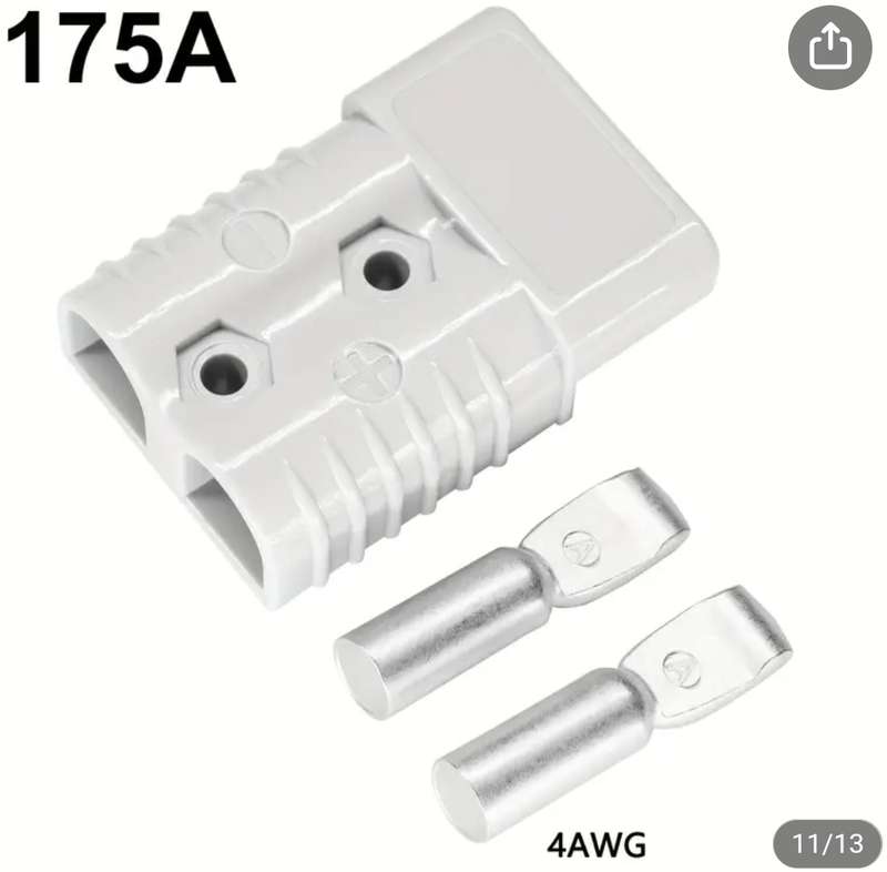 Set of 175A 600V Anderson plug