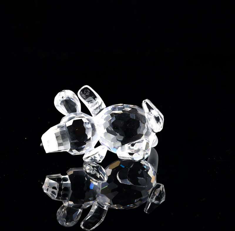 Swarovski Crystal Playing Lying Beagle Puppy Dog Peaceful Countryside