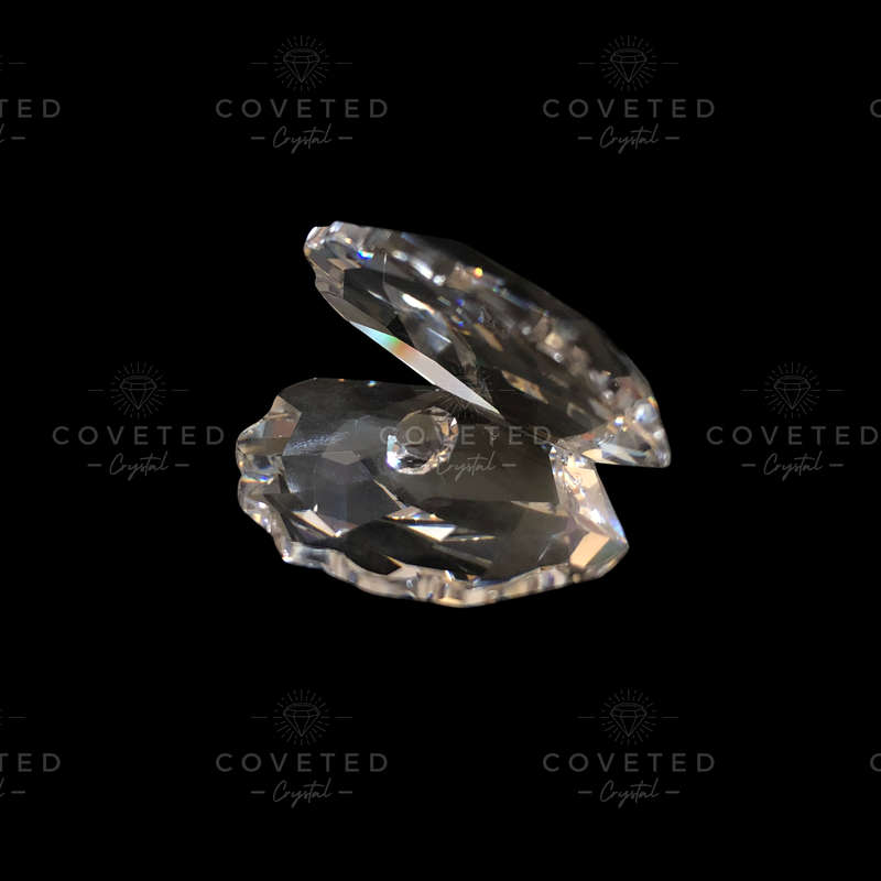 Swarovski Crystal Oyster Shell with a crystal chaton 'pearl' Aquatic Worlds
