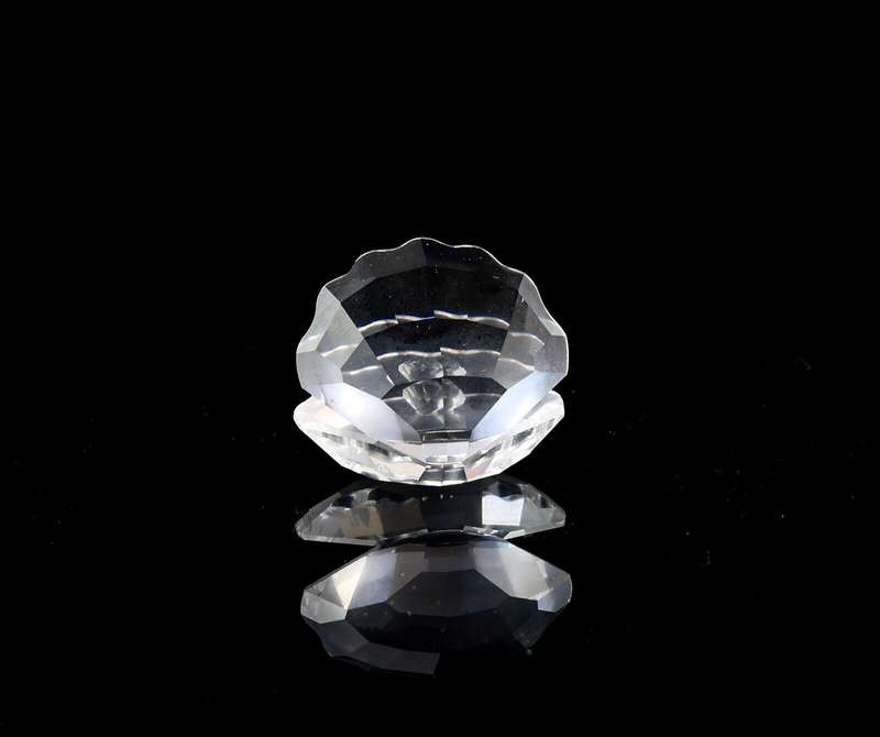 Swarovski Crystal Oyster Shell with a crystal chaton 'pearl' Aquatic Worlds