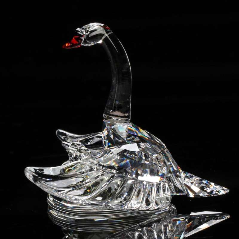 Swarovski Crystal, Swan Family, Beauties of the Lake Series, Retired 2004
