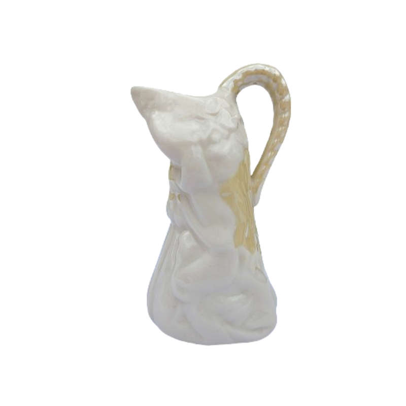 Belleek porcelain figural female Nymph Maiden Creamer