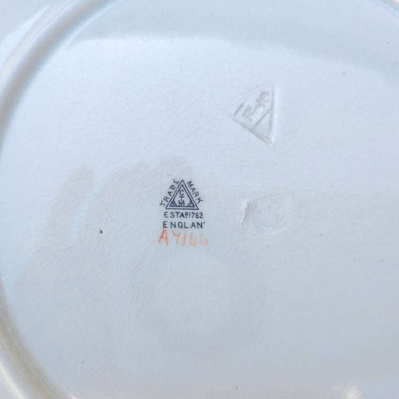 Vintage CTM Bone China Plate Raised Design
