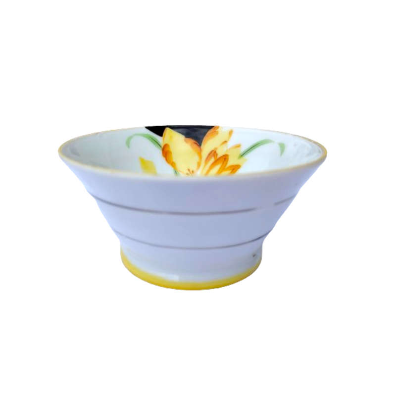 Yellow Crocus Art Deco porcelain Tea Set
