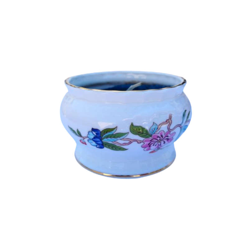 Aynsley Pembroke trinket dish made into a candle