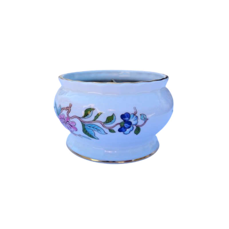 Aynsley Pembroke trinket dish made into a candle