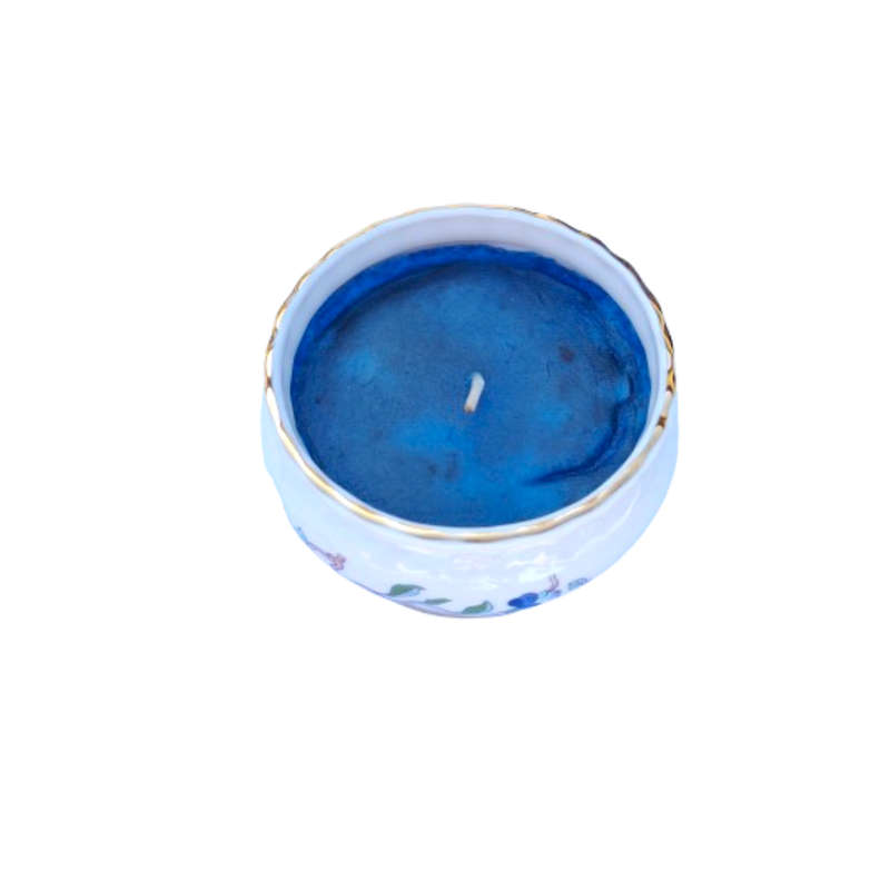 Aynsley Pembroke trinket dish made into a candle