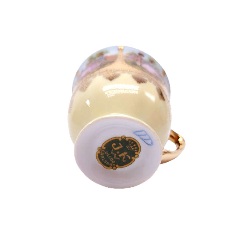 JK Decor Carlsbad Love Story artwork Demitasse Cup and saucer