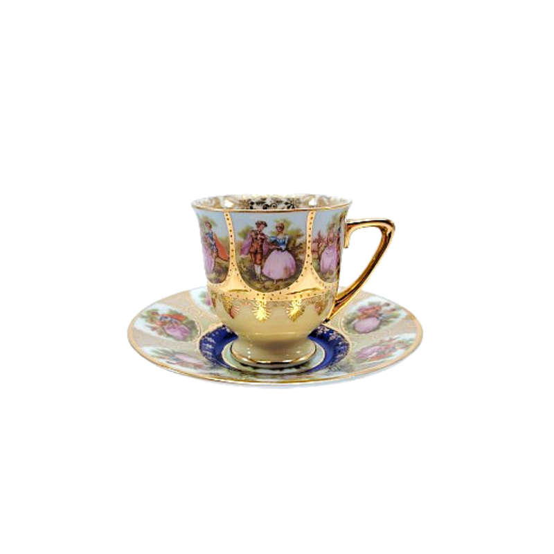 JK Decor Carlsbad Love Story artwork Demitasse Cup and saucer