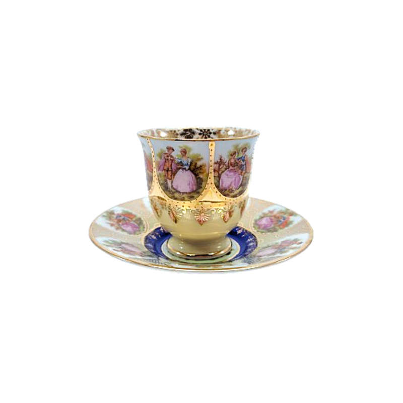 JK Decor Carlsbad Love Story artwork Demitasse Cup and saucer