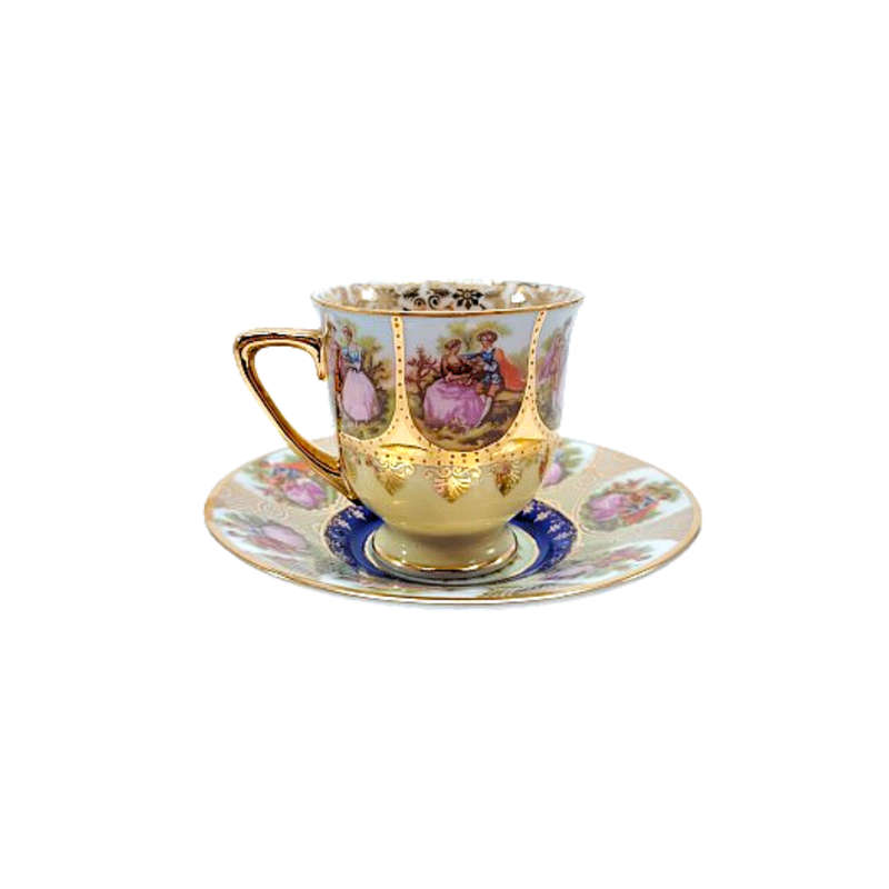 JK Decor Carlsbad Love Story artwork Demitasse Cup and saucer