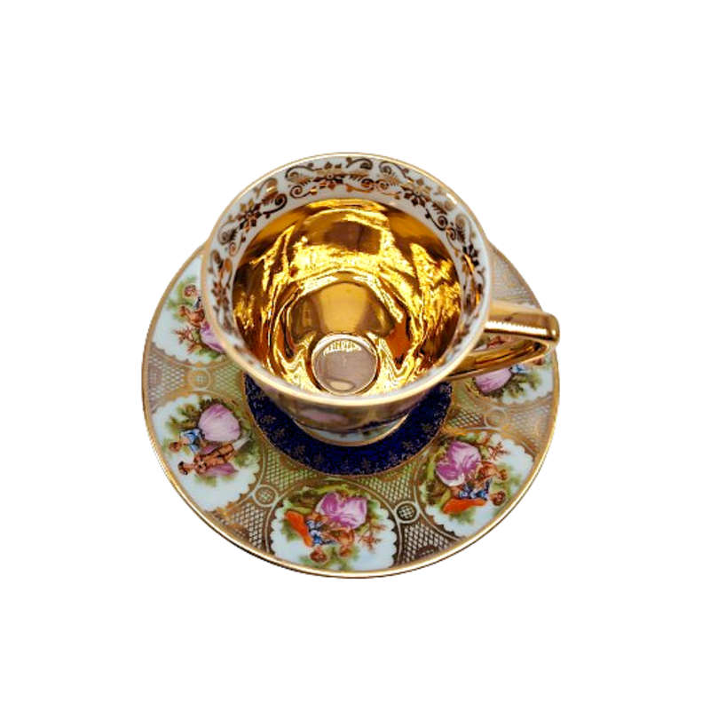 JK Decor Carlsbad Love Story artwork Demitasse Cup and saucer