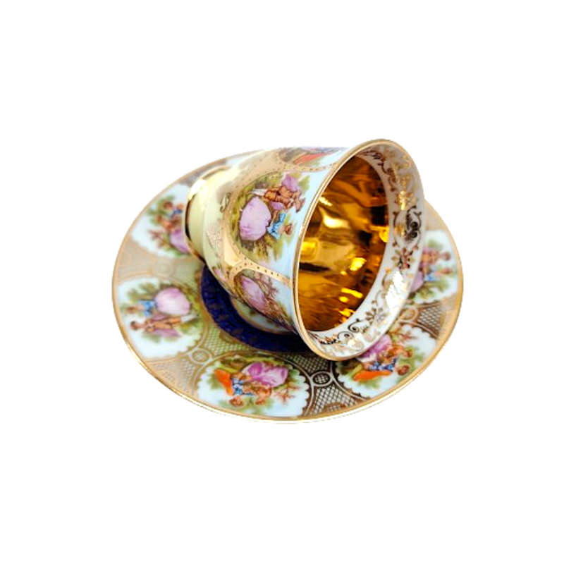 JK Decor Carlsbad Love Story artwork Demitasse Cup and saucer