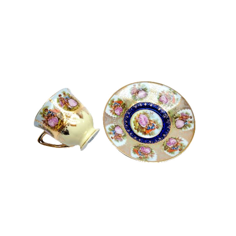 JK Decor Carlsbad Love Story artwork Demitasse Cup and saucer