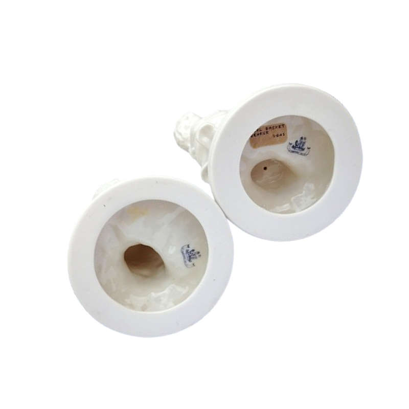 Belleek classic Boy and Girl basket carrier figurines part of the Archive Collection