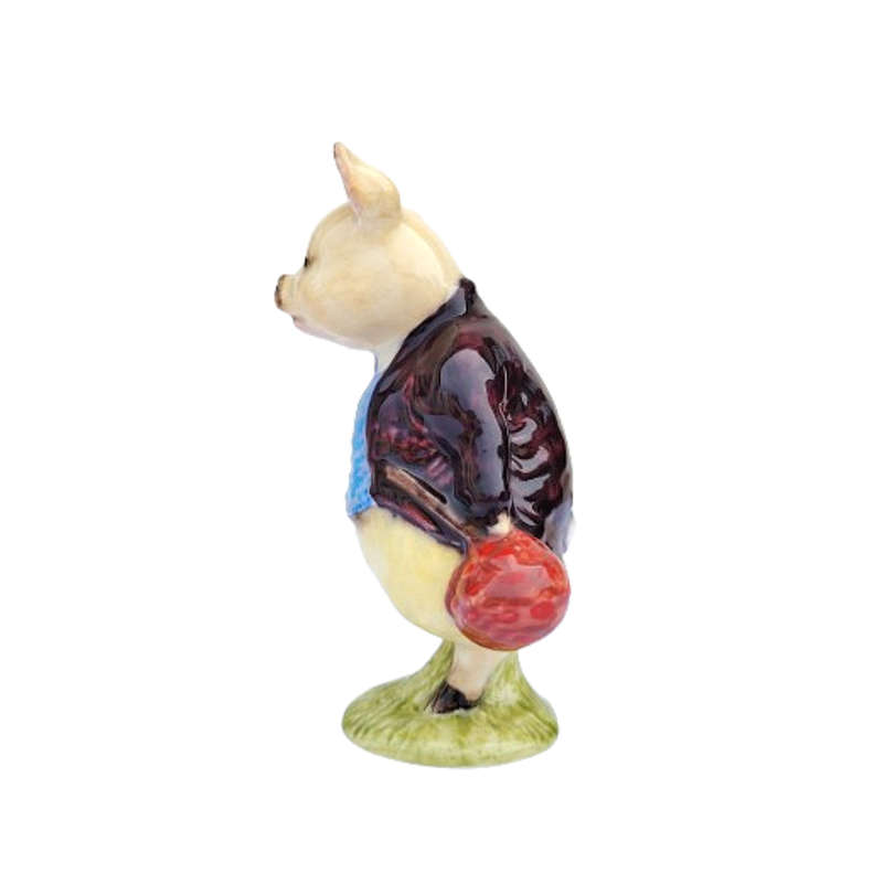 Beswick Beatrix Potter Pigling Bland Figurine Purple Jacket