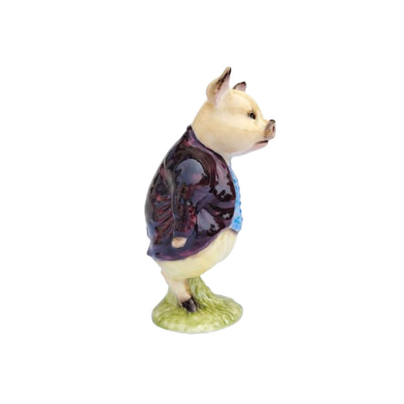 Beswick Beatrix Potter Pigling Bland Figurine Purple Jacket