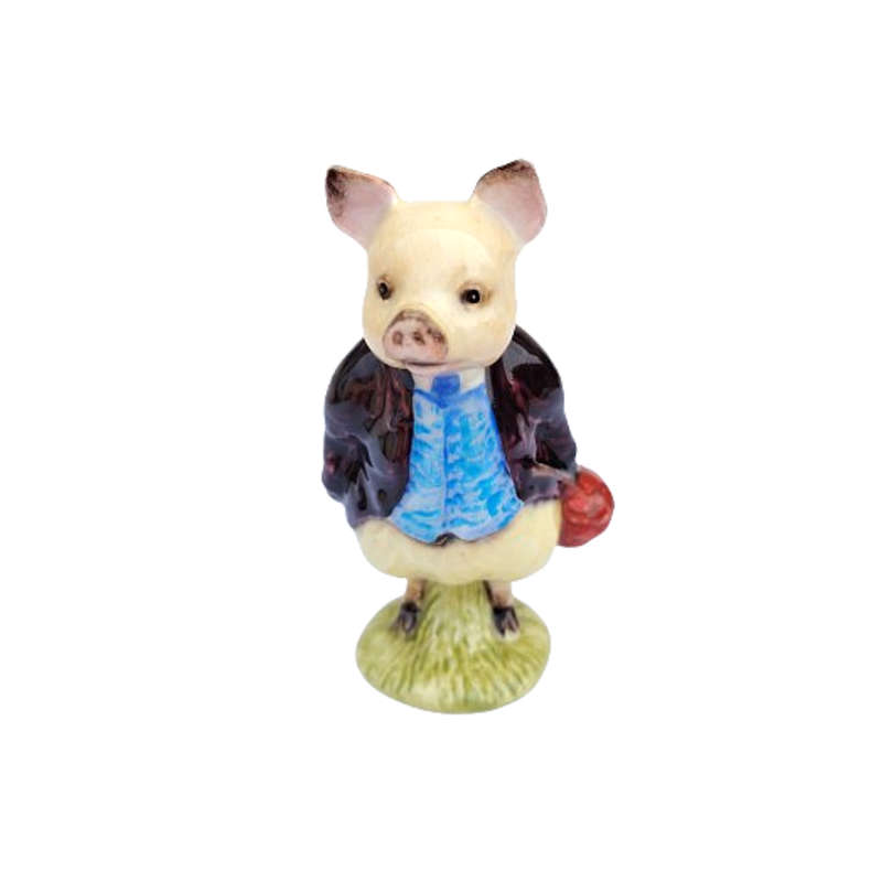Beswick Beatrix Potter Pigling Bland Figurine Purple Jacket