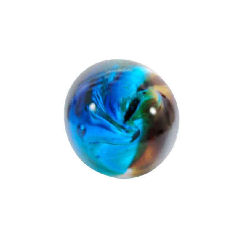 Beautiful Murano Oval Egg Shaped Art Glass Paperweight Sculpture