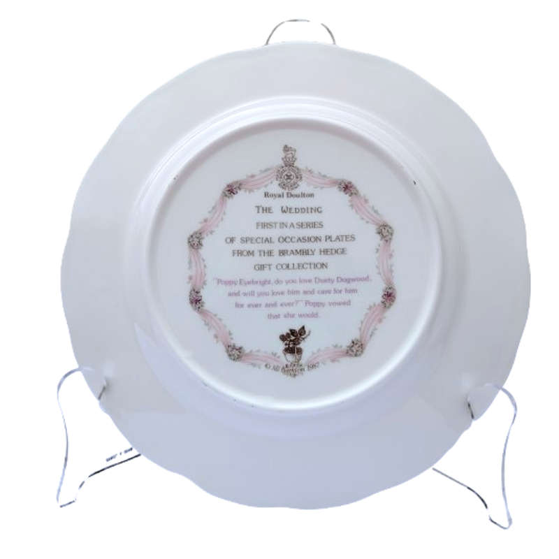 Royal Doulton Brambly Hedge The Wedding Wall Plate