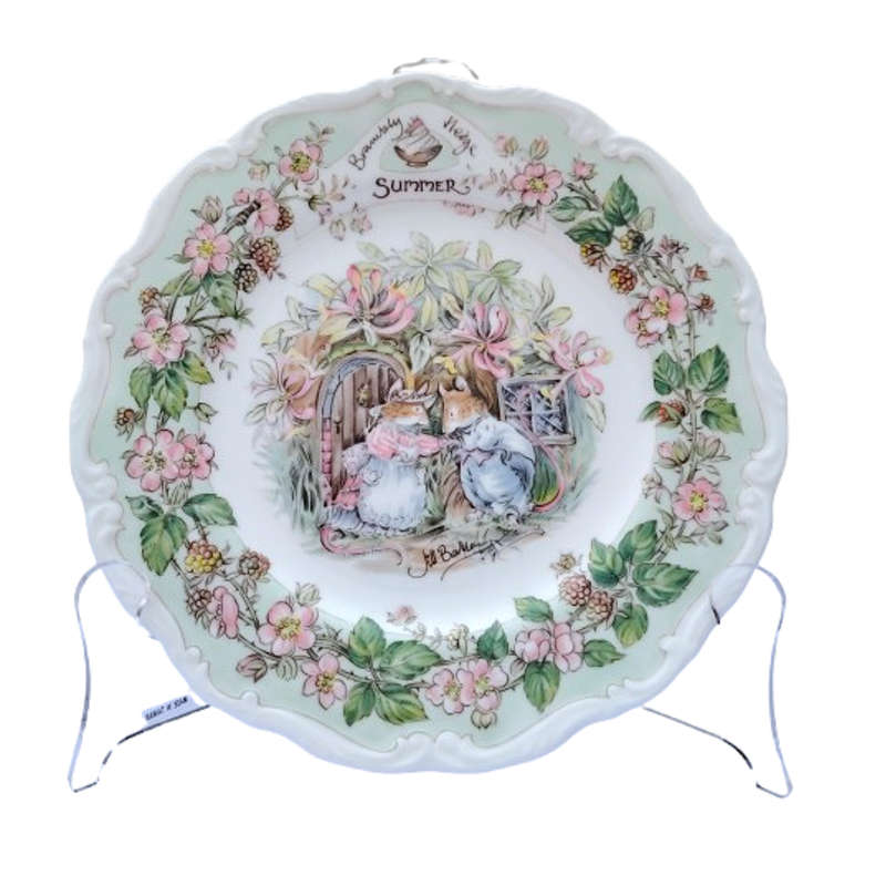 Royal Doulton Brambly Hedge Summer Series of Four Seasons Wall Plate