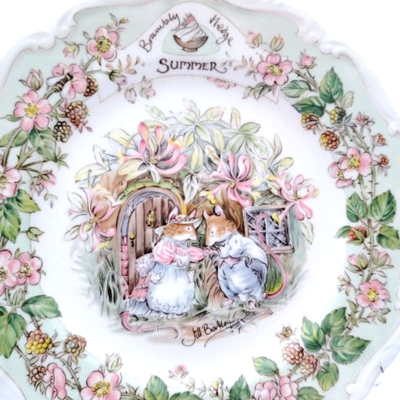 Royal Doulton Brambly Hedge Summer Series of Four Seasons Wall Plate