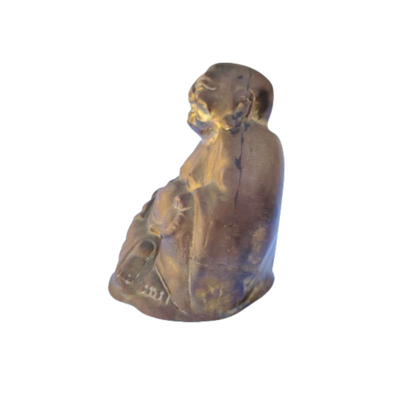 Vintage Metal Sitting Hollow Buddha