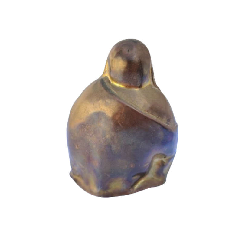 Vintage Metal Sitting Hollow Buddha