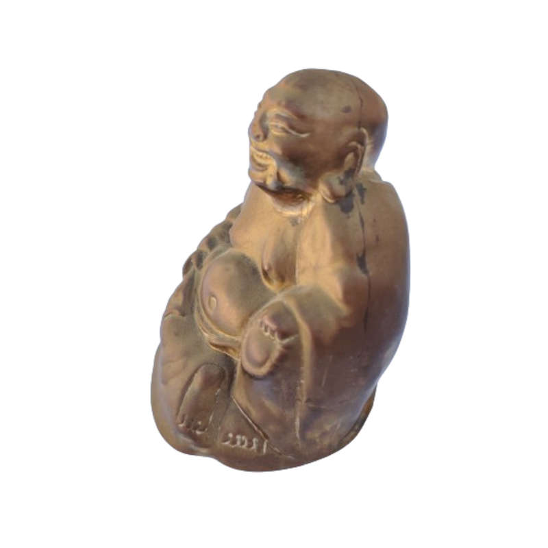 Vintage Metal Sitting Hollow Buddha