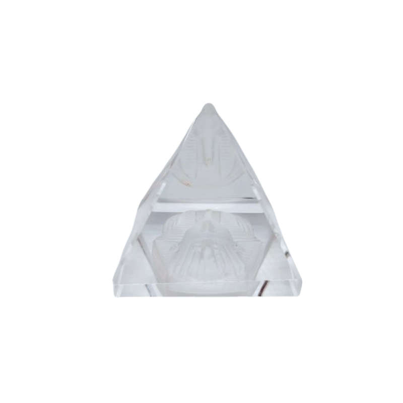 Byzantium Crystal Collection Stunning Cut Glass Crystal Pharaoh of Egypt Pyramid