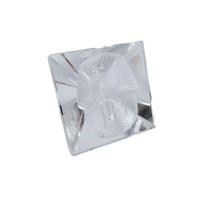 Byzantium Crystal Collection Stunning Cut Glass Crystal Pharaoh of Egypt Pyramid