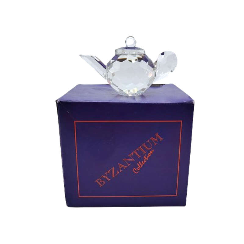 Stunning Crystal Glass Large Crystal Teapot
