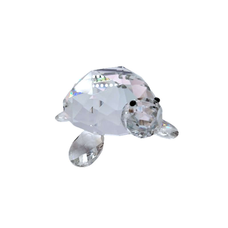 Byzantium Crystal Giant Stunning Cut Glass Crystal Tortoise Turtle