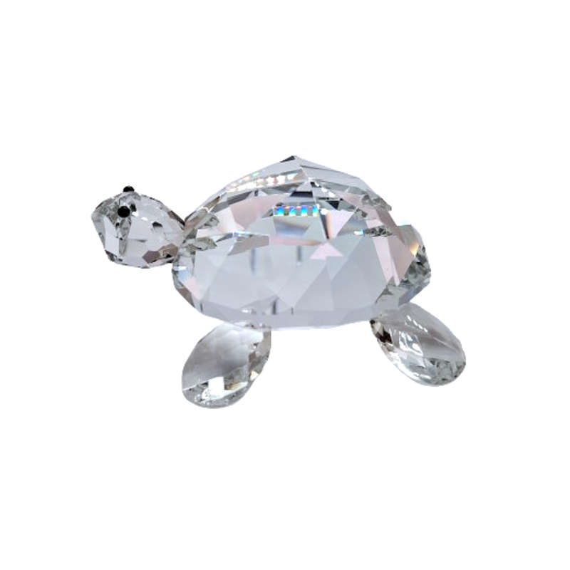 Byzantium Crystal Giant Stunning Cut Glass Crystal Tortoise Turtle