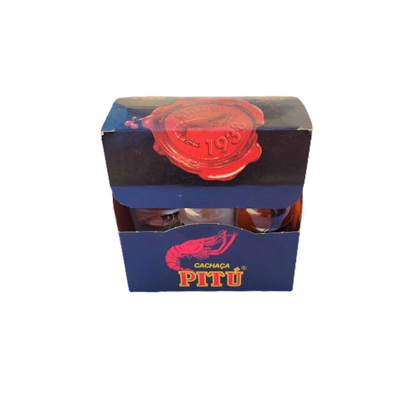 Kit of Caipirinha Classica Cachaca Pitu Rum Gift Box