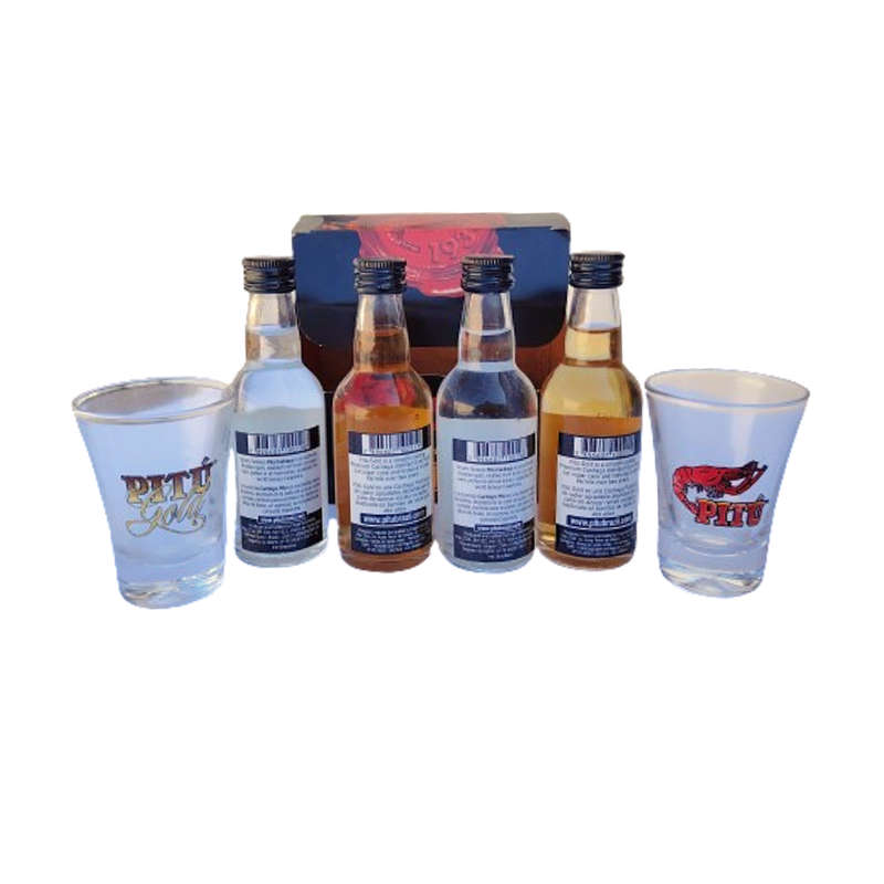 Kit of Caipirinha Classica Cachaca Pitu Rum Gift Box