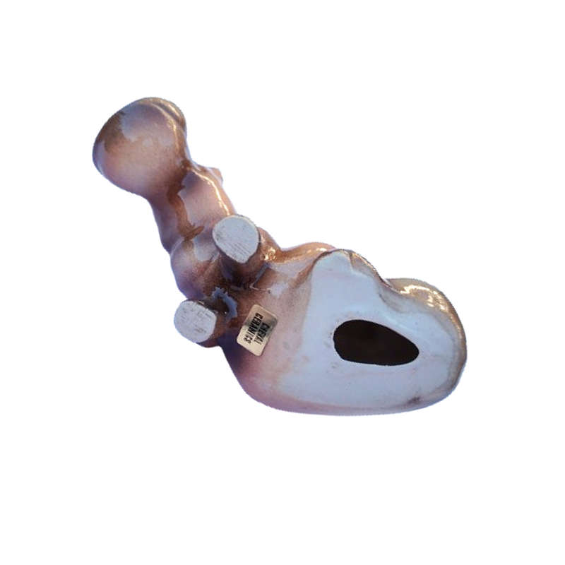 Cheval Pottery Hippopotamus Sitting Figurine